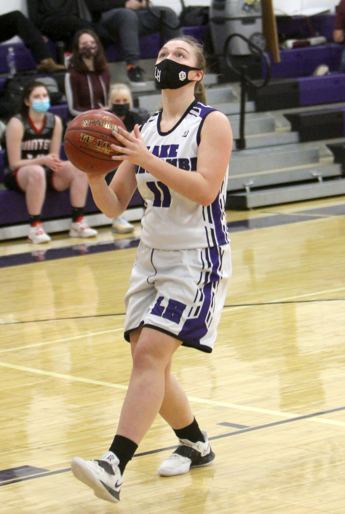 Winter at Lake Holcombe girls basketball 1-5-21